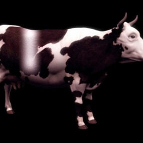 Дика молочна корова 3d модель