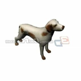 نموذج حيوان كلب مرقش ثلاثي الأبعاد