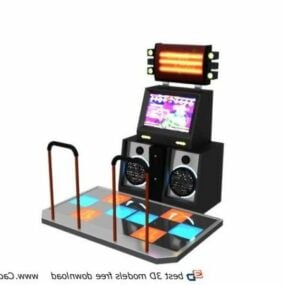 Electric Dancing Game Machine Station 3d model