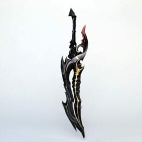 3д модель Игрового Кинжала Dark Magic Dagger