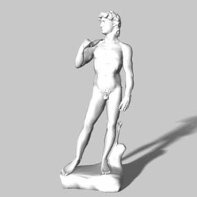 Berömda David Statue 3d-modell