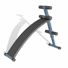 Gym Decline Ab Bench 3D-model