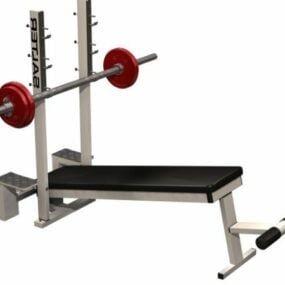 Declined Bench Press Gym Machine 3d model