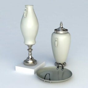 Trofeo de cerámica para decoración del hogar modelo 3d