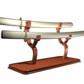 Tableware Saber Swords Decoration 3d model