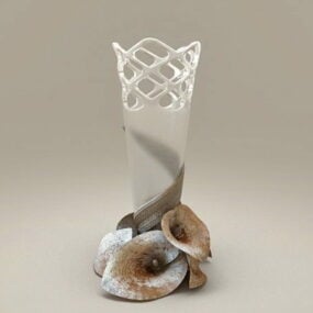 Home Decorative Glass Vase 3d model