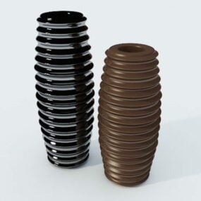 Vardagsrum Dekorativa vaser Keramik 3d-modell
