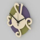 居間の装飾的な壁時計
