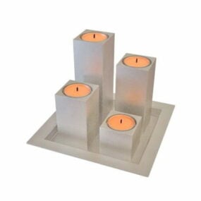 Party Decorative Candle Tray 3d model