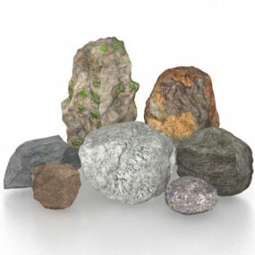 Nature Garden Stones 3d-modell