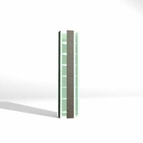 Decorative Hotel Glass Column 3d model