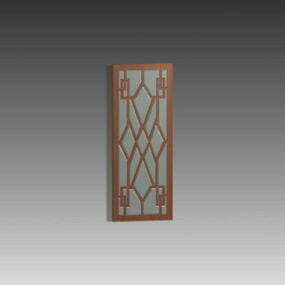 Glass Door Inserts Furniture 3d model