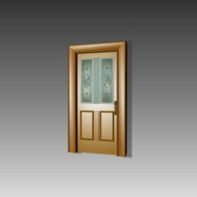 Old Style Glazed Door Design 3d model