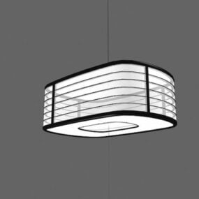 3d модель декоративного підвісного світильника для вітальні
