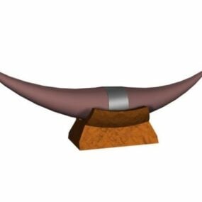 Horns dekoration 3d-modell