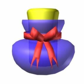 Luxuriöses lila Parfümflaschen-3D-Modell
