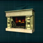 Decorative Stone Fireplace