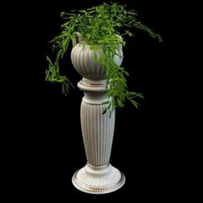 Decorative Garden Vase Planter 3d model