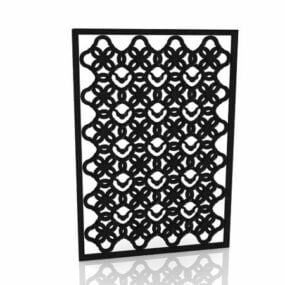 Layar Panel Dinding Gaya Bingkai Dekoratif model 3d