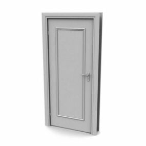 装飾的なインテリアの木製ドア3Dモデル