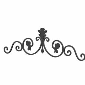 Decorative Wrought Iron Structure 3d model