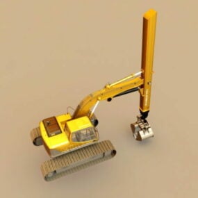 Industrial Deep Excavator 3d model