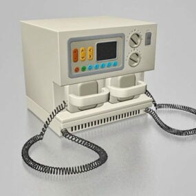 Hospital Defibrillator Emergency Medicine 3d model