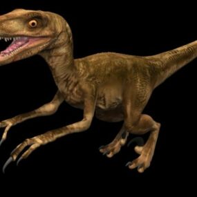 Wild Deinonychus-dinosaurus 3D-model