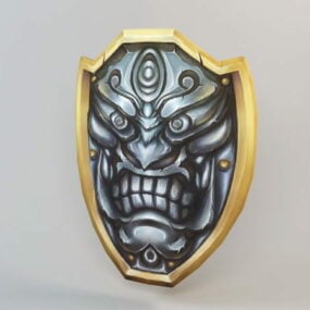 Herní 3D model Demon Shield
