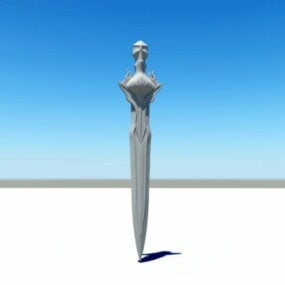 Demon Sword Wapen 3D-model