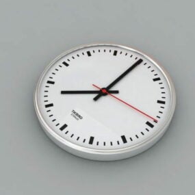 Minimalistické hodiny na zeď dekorativní 3d model