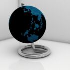 Arbeitszimmer Schreibtisch Globus
