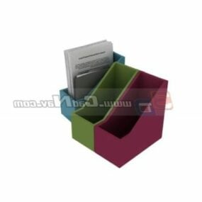 Porte-fichiers papier de bureau pour équipement de bureau modèle 3D