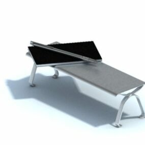 Modelo 3d de suporte para livros de alumínio para mesa de escritório