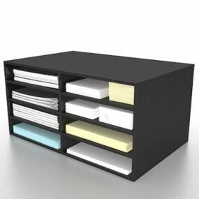 Office Desktop File Holder 3d model