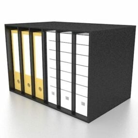 Office Desktop Folder Holders 3d model
