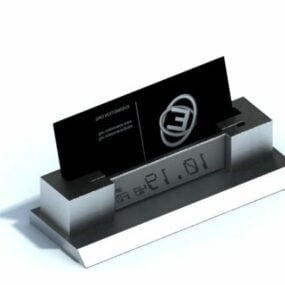 Company Desktop Name Card Holder 3d model