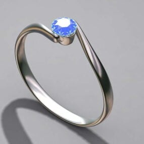 Jewelry Diamond Engagement Ring 3d model