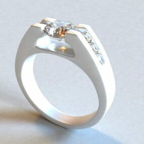 Diamond Ring Jewelry 3d model