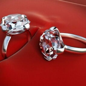Jewelry Diamond Rings 3d model