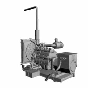 Industriel dieselgenerator 3d-model