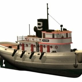 قایق یدک کش دیزلی مدل سه بعدی