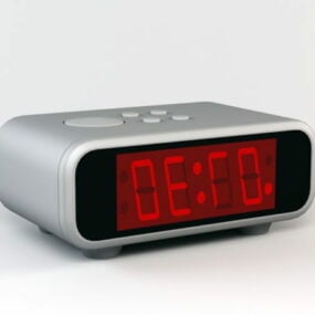 3д модель домашнего цифрового будильника