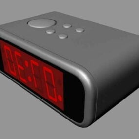 Bedroom Digital Alarm Clock 3d model
