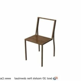 Nábytek jídelní židle Dřevěná židle 3D model