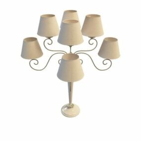 Dining Room 7 Shade Table Lamp 3d model