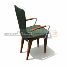 3д модель мебели для столовой, деревянного стула