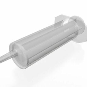 Hospital Disposable Syringe 3d model