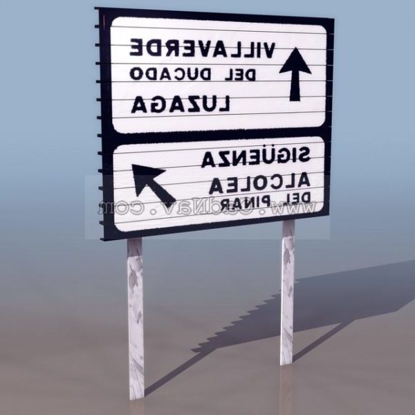 Diverted Traffic Landmarks Signs
