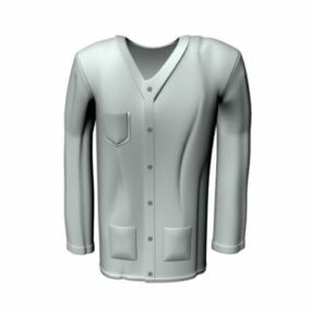 Hospital Doctor Gown 3d model
